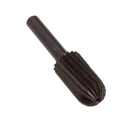 Forney Rotary File, 1 in x 1/2 in x 1/4 in Cylindrical with Rounded End 60069